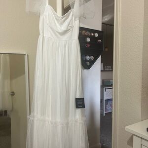 Lulu's White Tulle Dress